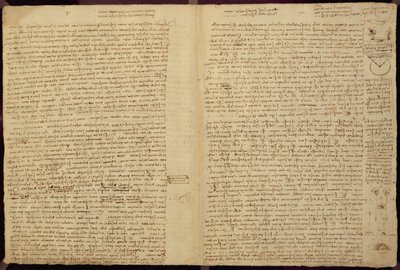 A Page from the Codex Leicester by Leonardo da Vinci